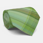 Couleurs multiples vert Plaid Motif Cravate mascul (Roulé)