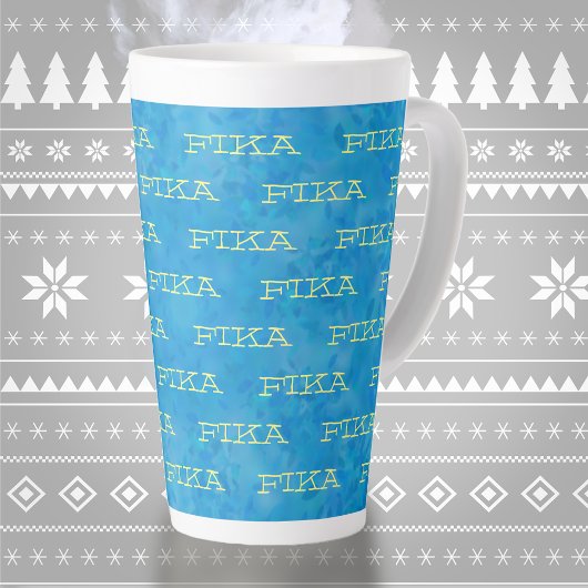 Couleurs nationales suédoises Fika Latte Mug
