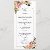 Couleurs neutres chic Boho Floral Mariage Cartes d (Devant)