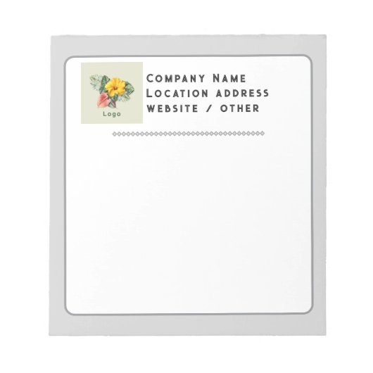 Couleurs neutres du bloc-notes personnalisé du log (Devant)