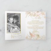 Couleurs Neutres Élégante Invitation de Mariage Pl (Intérieur)