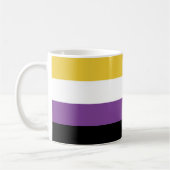 Couleurs non binaires Drapeau café Mug (Gauche)