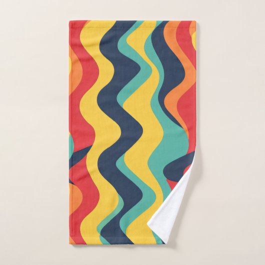 Couleurs ondulées (Serviette à main)