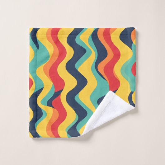 Couleurs ondulées (Gant de toilette)