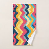 Couleurs ondulées en zigzag (Serviette à main)