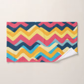 Couleurs ondulées en zigzag (Serviette à main)