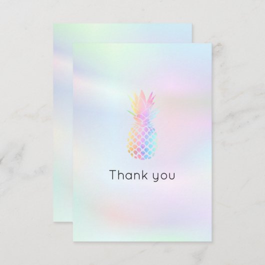 couleurs pastel ananas merci (Devant / Derrière)