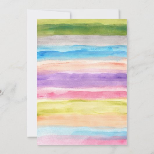 couleurs pastel aquarelle numéros de table (Dos)