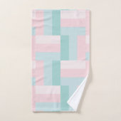 Couleurs pastel bleu rose vert élégant (Serviette à main)