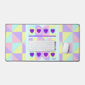 Couleurs pastel & coeurs violets battre (Clavier et souris)
