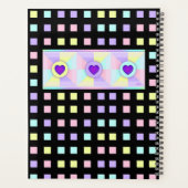 Couleurs pastel & coeurs violets battre (Dos)