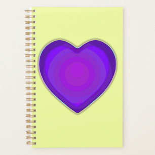 Couleurs pastel & coeurs violets battre
