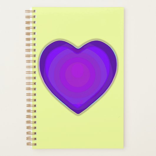 Couleurs pastel & coeurs violets battre (Devant)