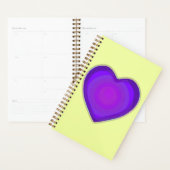 Couleurs pastel & coeurs violets battre (Devant avec enveloppe)