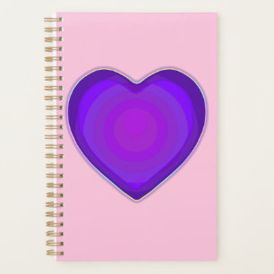 Couleurs pastel & coeurs violets battre