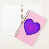 Couleurs pastel & coeurs violets battre (Devant avec enveloppe)
