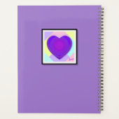 Couleurs pastel & coeurs violets battre (Dos)
