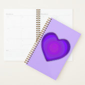 Couleurs pastel & coeurs violets battre (Devant avec enveloppe)