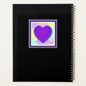 Couleurs pastel & coeurs violets battre (Dos)