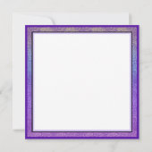 Couleurs pastel & coeurs violets battre carte blan (Dos)