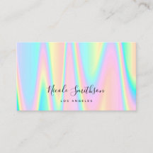 couleurs pastel design carte de visite