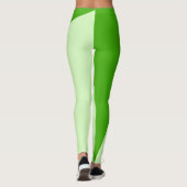 Couleurs pastel focalisées Joyeuses Leggings verts (Dos)