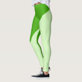 Couleurs pastel focalisées Joyeuses Leggings verts (Gauche)