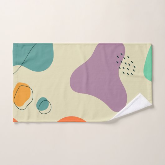 Couleurs pastel formes abstraites arrière - plan m (Serviette à main)