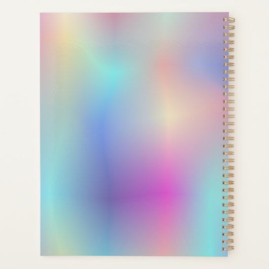 couleurs pastel irisées (Dos)