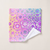 Couleurs pastel Motif abstrait géométrique (Gant de toilette)