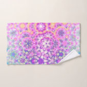 Couleurs pastel Motif abstrait géométrique (Serviette à main)