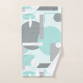 Couleurs pastel pâles Géométrie d'art Abstraite (Serviette à main)