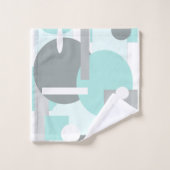 Couleurs pastel pâles Géométrie d'art Abstraite (Gant de toilette)