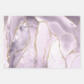 couleurs pastel tendance agate feuilles de papier  (Devant)