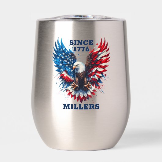 Couleurs patriotiques personnalisées Amérique Aigl (Avant)