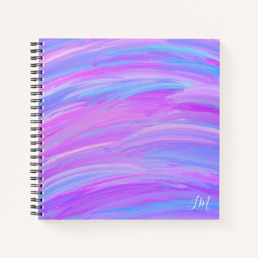 Couleurs peintes Carnet Spiral personnalisé (Devant)