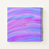 Couleurs peintes Carnet Spiral personnalisé (Dos)