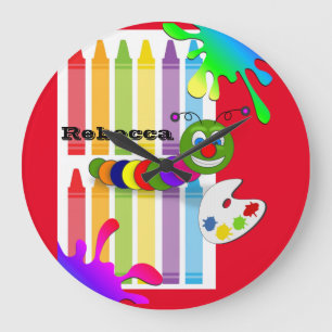 Couleurs Peinture ver Horloge