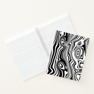Couleurs personnalisées Carnet avec vagues Abstrai