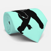 Couleurs personnalisées Cravate avec des danseurs  (Roulé)