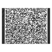 Couleurs personnalisées de la nappe de code QR (Devant (Horizontal))