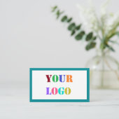 Couleurs personnalisées et police Carte de visite (Debout devant)