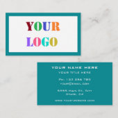 Couleurs personnalisées et police Carte de visite (Devant / Derrière)