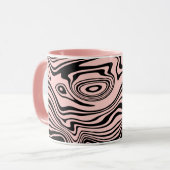 Couleurs personnalisées Mug Art Design - Rose (Devant gauche)