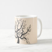 Couleurs personnalisées Mug moderne avec arbre de (Devant droit)