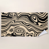 Couleurs Personnalisées Serviette de plage Art Abs (Devant)