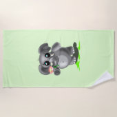 Couleurs personnalisées Serviette de plage avec pe (Devant)