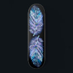 Couleurs Personnalisées Skateboard - Belles plumes<br><div class="desc">Belle plume - Choisissez / ajoutez vos couleurs arrière - plans préférées !</div>