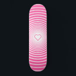 Couleurs personnalisées Skateboard - Heart Love -<br><div class="desc">Pink Love - Choisissez vos couleurs préférées</div>