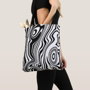 Couleurs personnalisées Vagues Sac fourre-tout noi